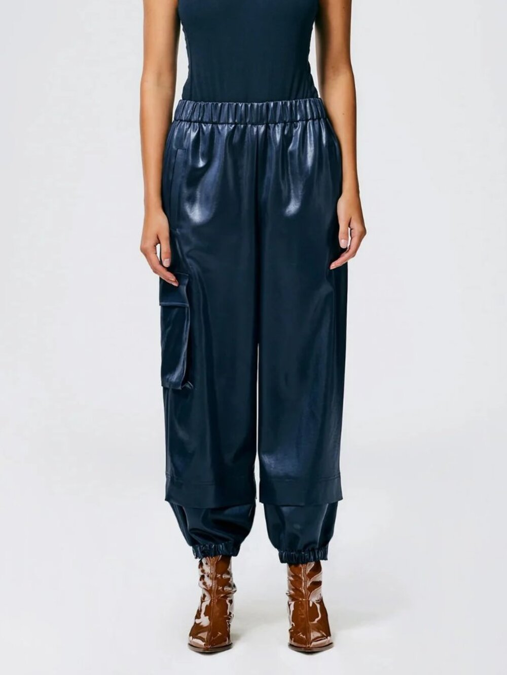 Tibi Celia Drape Pull On Wilt Jogger- Long, XXS, NWT